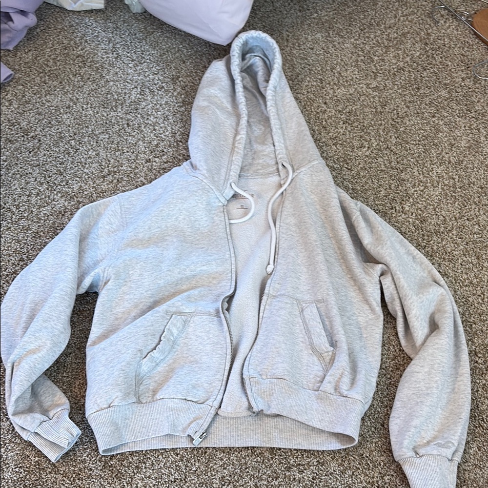 Hollister Light Gray Hoodie
